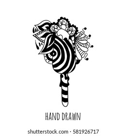 hand drawn abstract sweet. Vector