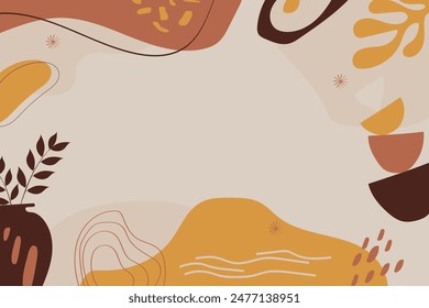 Fondo de terracota abstracto dibujado a mano