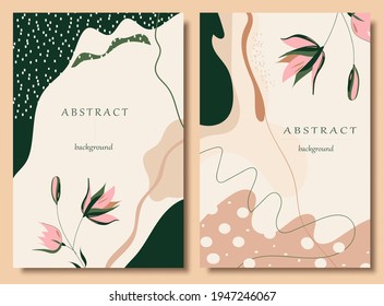 Hand drawn abstract trendy universal artistic background template for invitation, banner, placard, brochure, poster, card, flye, cover, header.