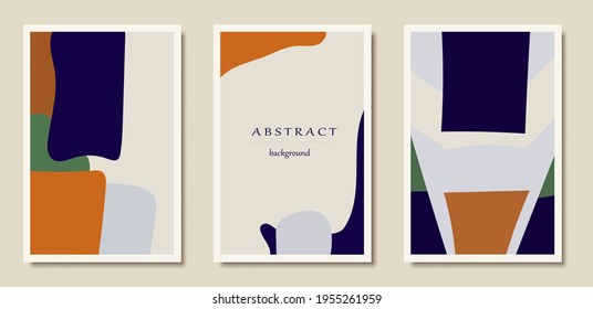 Hand drawn abstract trendy universal artistic background templates for invitation, banner, placard, brochure, poster, card, flye, cover, header.