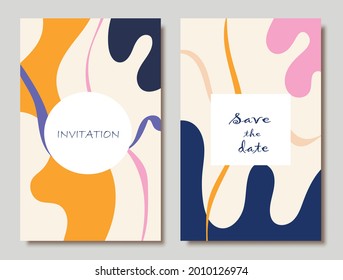 Hand drawn abstract trendy universal artistic background template for invitation, banner, placard, brochure, poster, card, flye, cover, header.