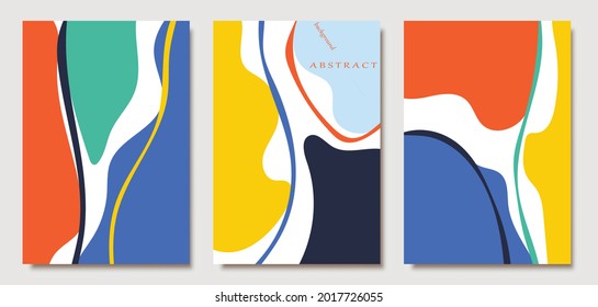 Handgezeichnete abstrakte, universelle künstlerische Hintergrundvorlagen für Einladung, Banner, Plakat, Broschüre, Poster, Karte, Flag, Deckel, Header.