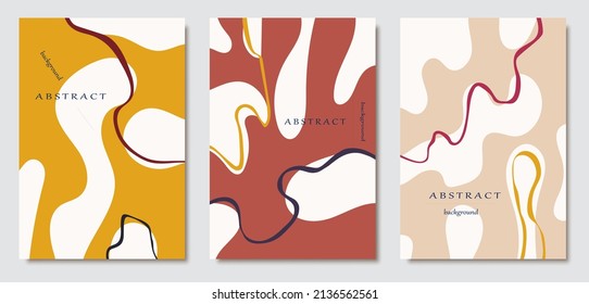 Hand drawn abstract trendy universal artistic background templates for invitation, banner, placard, brochure, poster, card, flye, cover, header.
