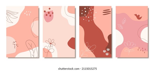 Hand drawn abstract universal background templates for invitation, banner, placard, brochure, poster, card, flye, cover, header.