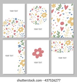 Hand drawn Abstract vector card