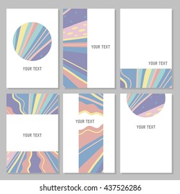 Hand drawn Abstract vector card