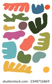 Hand drawn  abstract vector colorful geometric posters for social media . advertising post card banners flyers