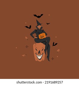Hand drawn abstract vector graphic clipart illustrations,Halloween holiday costume party adult people characters collection set.Creepy Halloween design poster concept.Happy Halloween contemporary