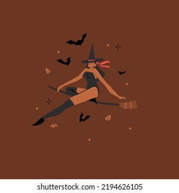 Dibujo manual de ilustraciones gráficas de portales vectoriales abstractas,fiesta de disfraces de fiestas de Halloween colección de personajes para adultos.Concepto de afiche de diseño de Halloween espeluznante.Feliz Halloween contemporáneo