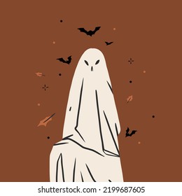 Hand drawn abstract vector graphic clipart illustrations,Halloween holiday costume party adult people characters collection set.Creepy Halloween design poster concept.Happy Halloween contemporary art.