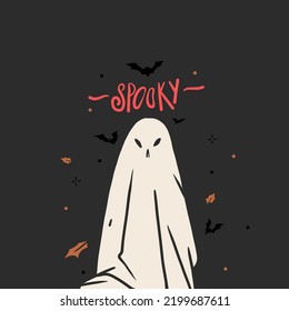 Hand drawn abstract vector graphic clipart illustrations,Halloween holiday costume party adult people characters collection set.Creepy Halloween design poster concept.Happy Halloween contemporary art.
