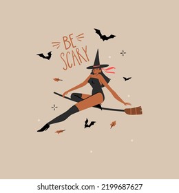 Hand drawn abstract vector graphic clipart illustrations,Halloween holiday costume party adult people characters collection set.Creepy Halloween design poster concept.Happy Halloween contemporary art.