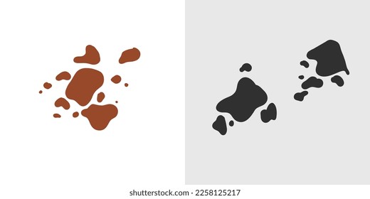 Hand drawn abstract vector graphic clipart illustration horse and cow skin texture logo element.Western design concept. Wild west contemporary art.Cowboy modern drawing. Cow icon template isolated.