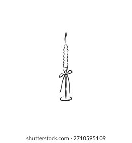 Coleção de ilustração gráfica vetorial abstrata desenhada à mão com linha estilizada Feliz Natal e design de decoração de feriados set.Trendy moderno doodle esboço concept.Vetor celebração esboço símbolo.