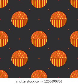 Hand drawn abstract vector seamless pattern. Colorful background in modern style. Striped funny texture for surface design, textile, wrapping paper, wallpaper, phone case print, fabric.