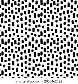Hand drawn abstract vertical line ink black seamless pattern isolated on white background. Vector illustration. Freehand monochrome brush textured drawing.Design for textile, wrapping paper, wallpaper