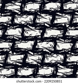 Hand drawn abstract wallpaper. Paint brush seamless surface pattern. Texture background. Template image. Fabric motif. Digital paper. Ethnic textile print backdrop. Web designing. Art illustration.