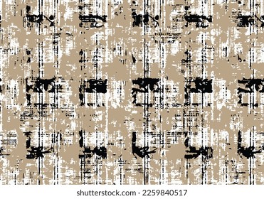 Hand drawn abstract wallpaper. Paint brush seamless surface pattern. Texture background. Template image. Fabric motif. Digital paper. Ethnic textile print backdrop. Web designing. Art work.
Vector 