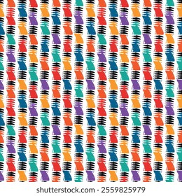 Hand drawn abstract wallpaper. Paint brush seamless surface pattern. Texture background. Template image. Fabric motif. Digital paper. Ethnic textile print backdrop. Web designing. Art illustration