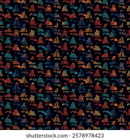 Hand drawn abstract wallpaper. Paint brush seamless surface pattern. Texture background. Template image. Fabric motif. Digital paper. Ethnic textile print backdrop. Web designing. Art illustration.
