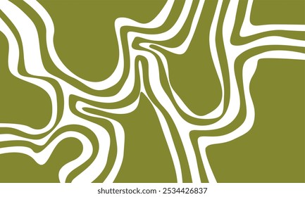 Mão desenhado abstrato ondulado sálvia fundo verde e branco. Vetor de fundo verde simples abstrato.