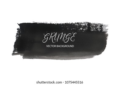 Hand drawn acrylic stain. Painted grunge texture. Vector background.