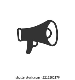 Hand drawn ADS vector icon. Megaphone icon. Hand drawn advertising vector sign design. Eps10 megaphone flat symbol pictogram