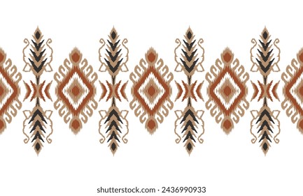 Hand drawn african Ikat paisley embroidery.geometric ethnic oriental seamless pattern traditional.Aztec style abstract vector illustration.great for textiles, banners, wallpapers, wrapping.