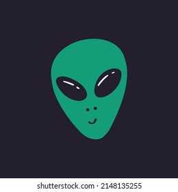 Hand drawn alien. Vector illustration EPS10