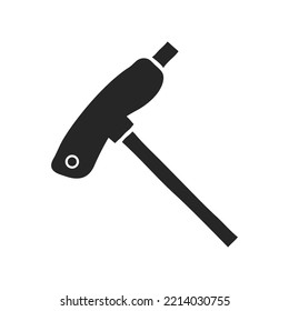 Hand drawn Allen key vector illustration