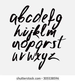 Hand drawn alphabet