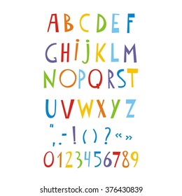 Hand drawn alphabet