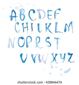 hand drawn alphabet