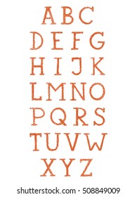 Hand drawn alphabet