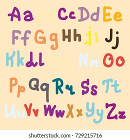 Hand drawn alphabet. Brush painted letters. Hand lettering and custom typography for your designs logo and posters, invitations and cards