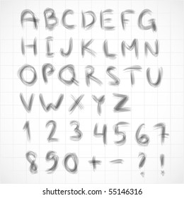 Hand Drawn Alphabet (EPS10)