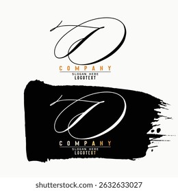 hand drawn alphabet. initial letter, alphabet, Letter D Signature Logo - Initial Alphabet for D - Handwritten D Logo, D letter beauty handwriting vector logo.eps8
