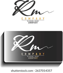 hand drawn alphabet. initial letter, Letter rm logo design, Letter rm Signature Logo - Initial Alphabet- Handwritten rm Logo, rm  letter beauty handwriting vector logo.eps8