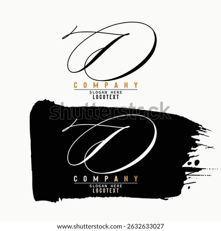 hand drawn alphabet. initial letter, alphabet, Letter D Signature Logo - Initial Alphabet for D - Handwritten D Logo, D letter beauty handwriting vector logo.eps8