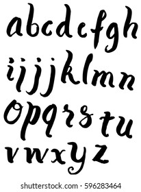 Hand drawn alphabet letters Vector