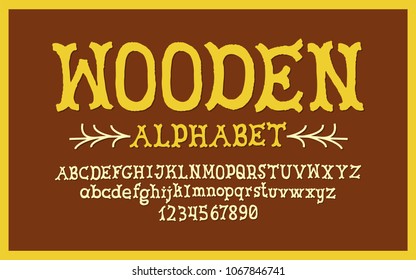 Hand Drawn alphabet. Modern vector font. Creative typeface.