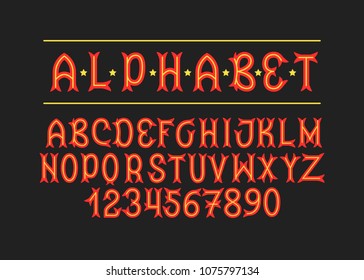 Hand Drawn alphabet. Modern vector font. Creative typeface.