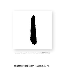 Hand drawn alphabet & number - vector