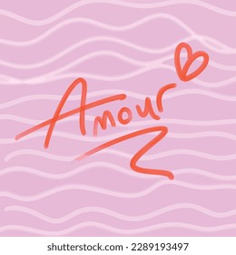 hand drawn amour drawing lettering