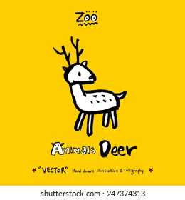 Hand drawn animal illustration - vector