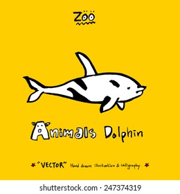Hand drawn animal illustration - vector