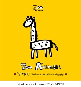 Hand drawn animal illustration - vector