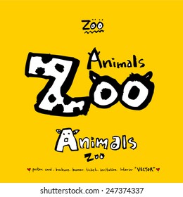 Hand drawn animal illustration - vector