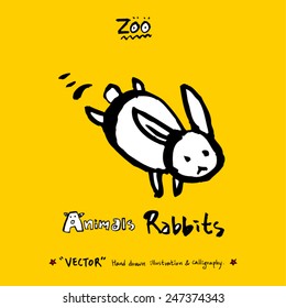 Hand drawn animal illustration - vector