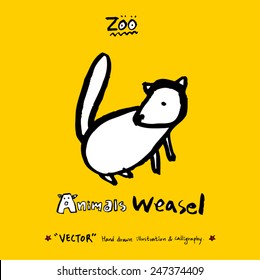 Hand drawn animal illustration - vector